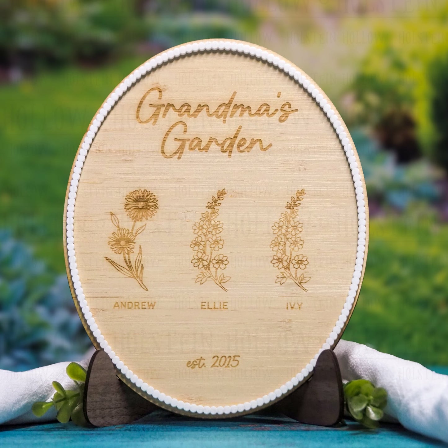 Birth Flower Garden Plaque