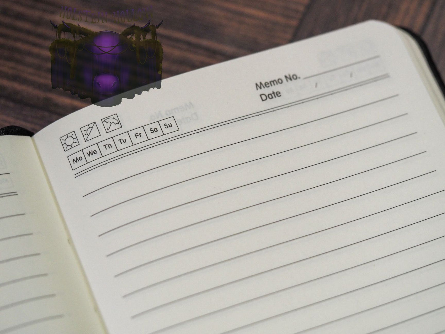 Tooth Faery Black Notebook