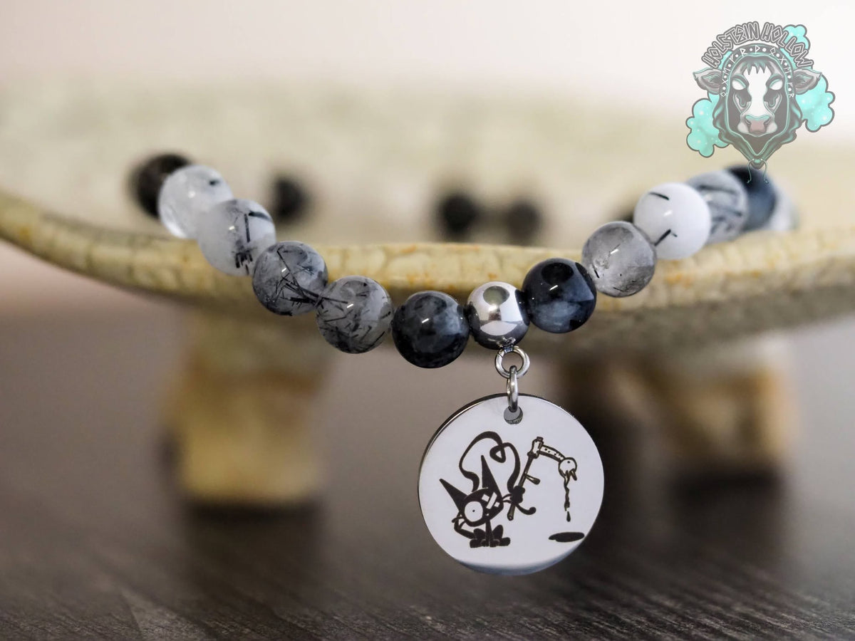 Reaper Cat Stretch Bracelet