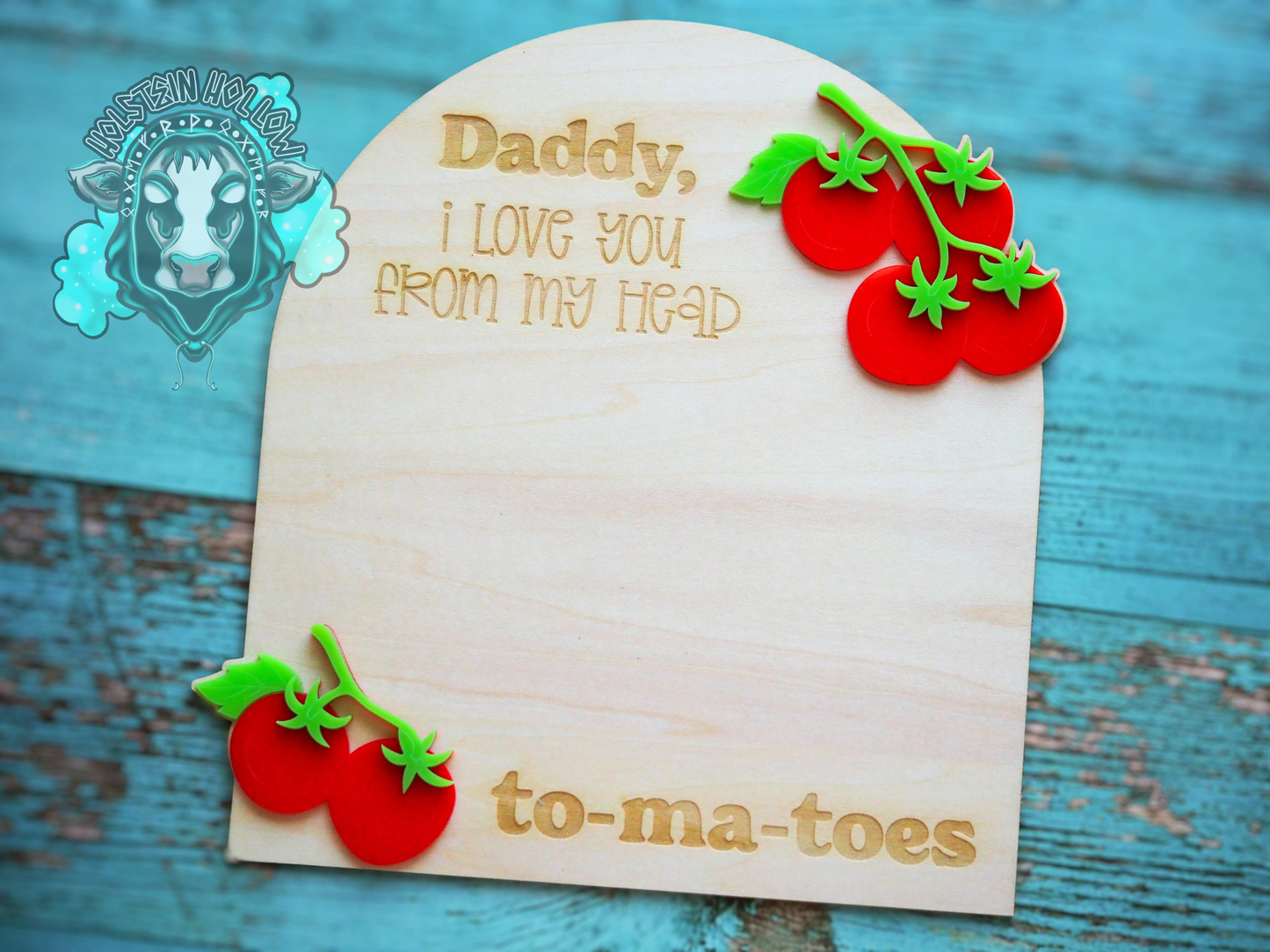 Daddy, I Love You From My Head To-Ma-Toes Footprint Sign