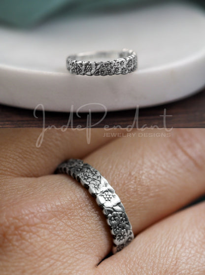 Dainty Love Precious Flower Spoon Ring