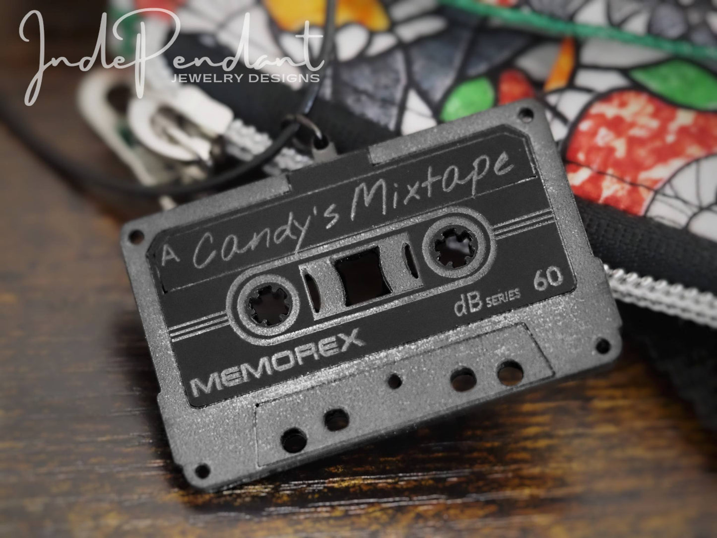 Custom Cassette Tape Keychain / Purse Charm
