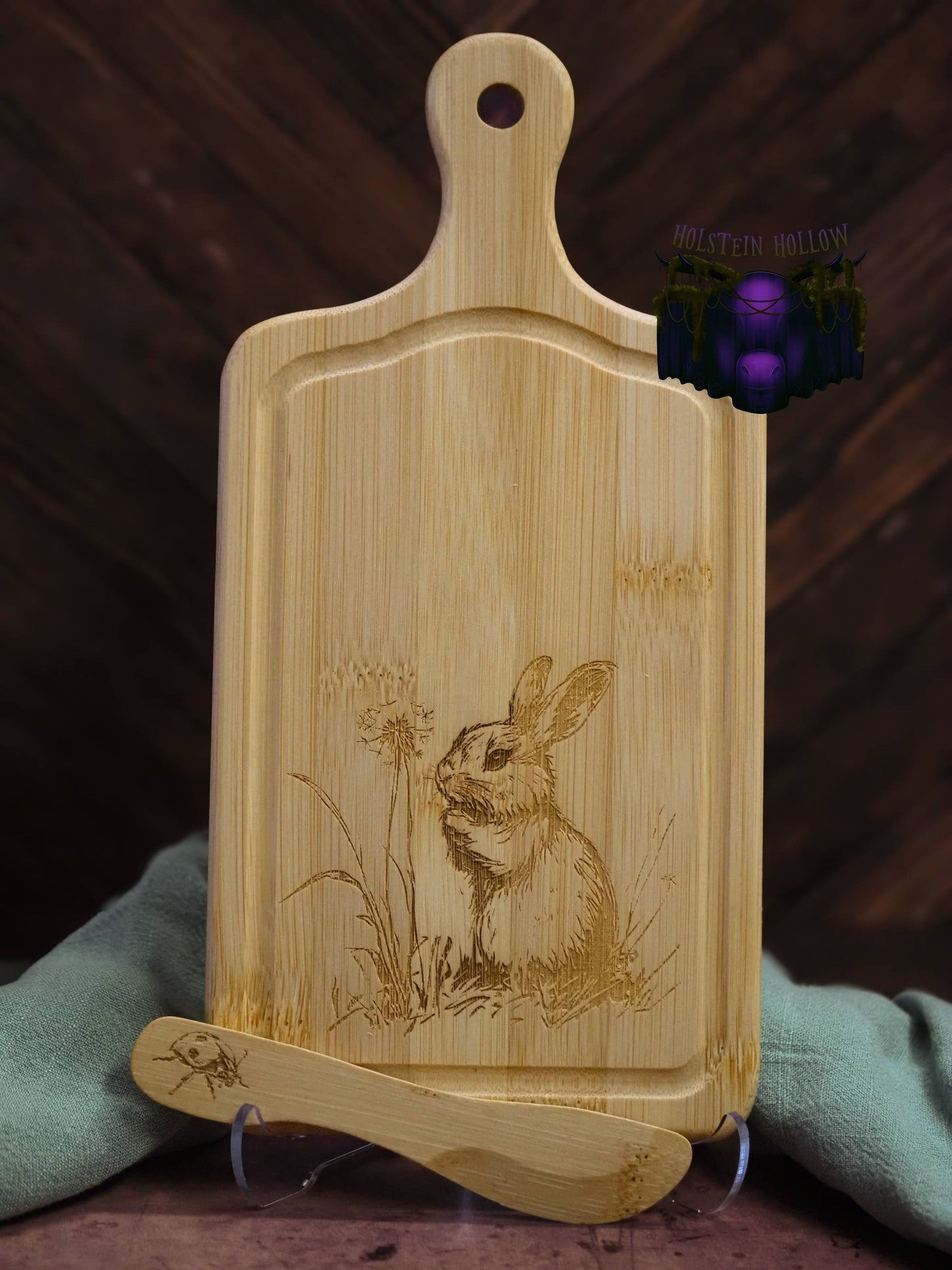 Woodland Animals Bamboo Cheese Board Set
