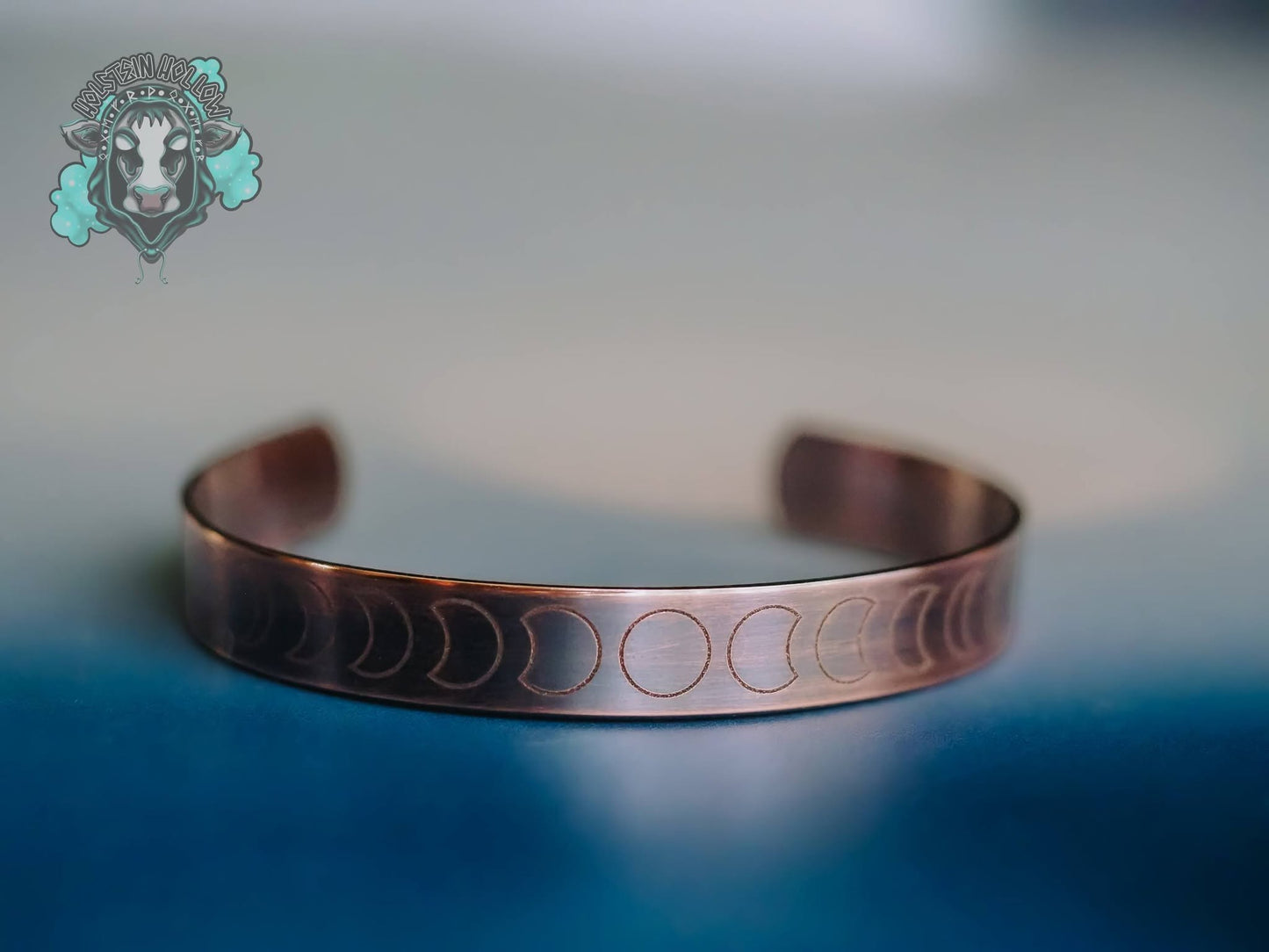 Moon's Phases Copper Cuff
