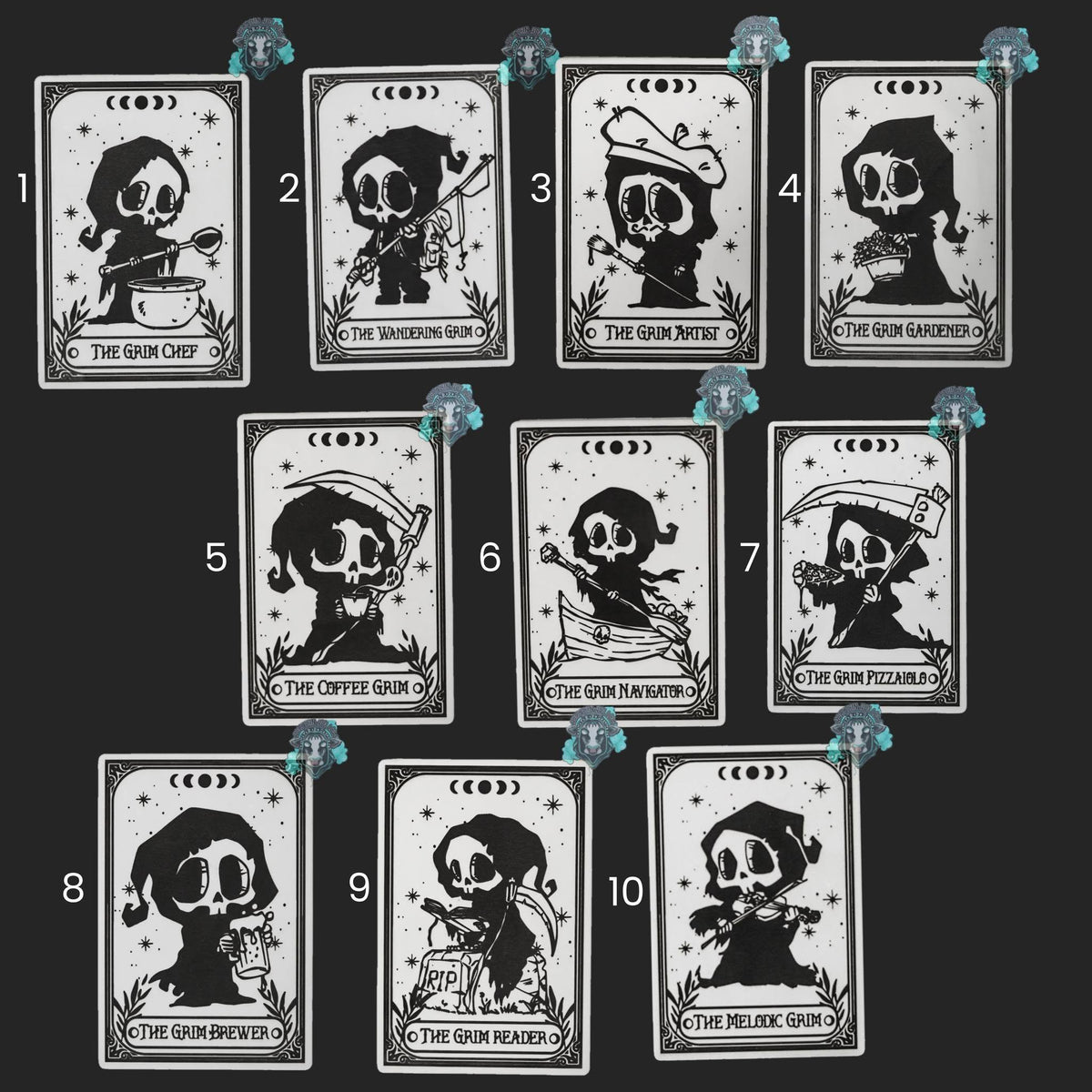 Grim Tarot Magnets