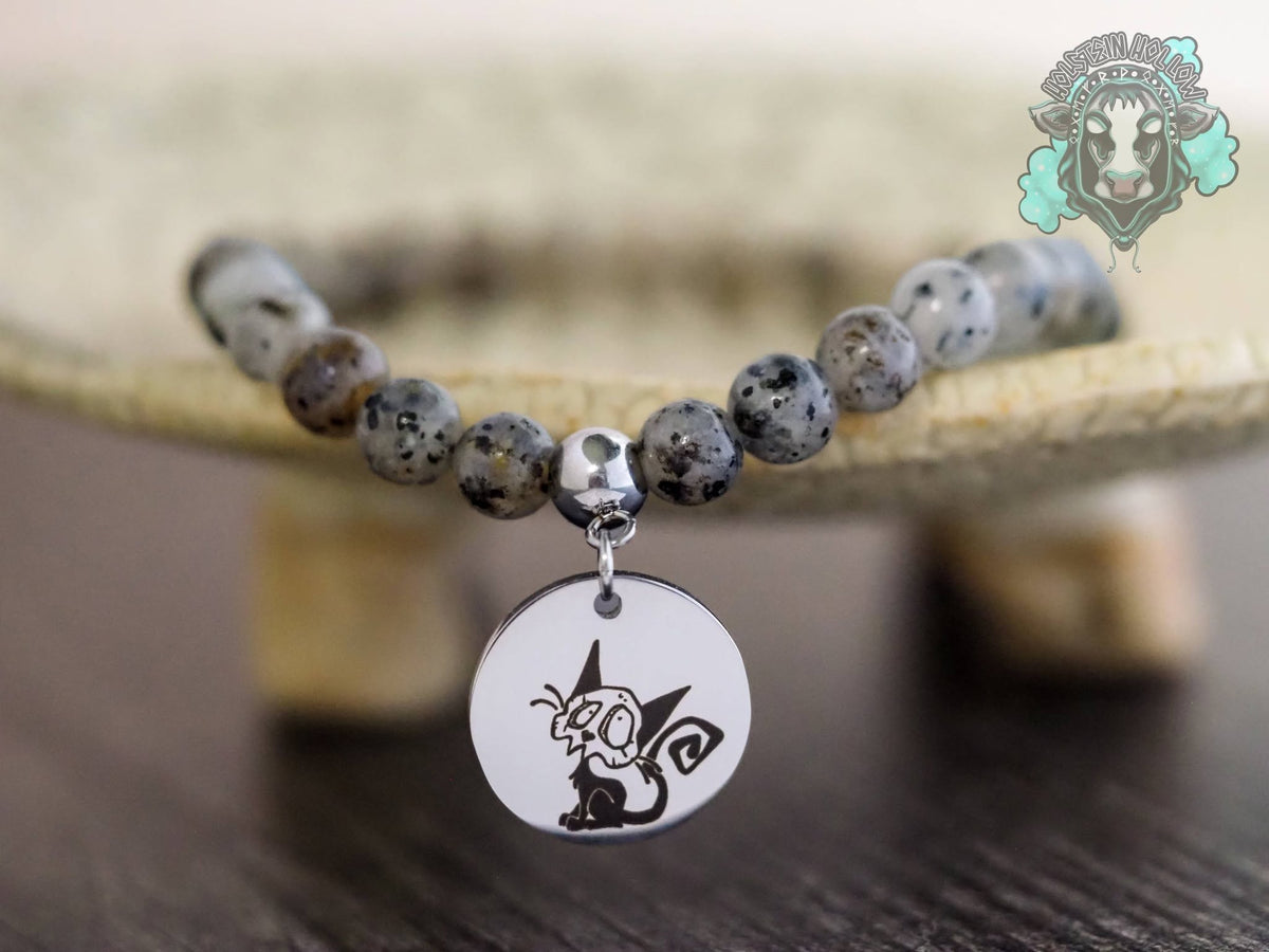Skull Kitty Stretch Bracelet