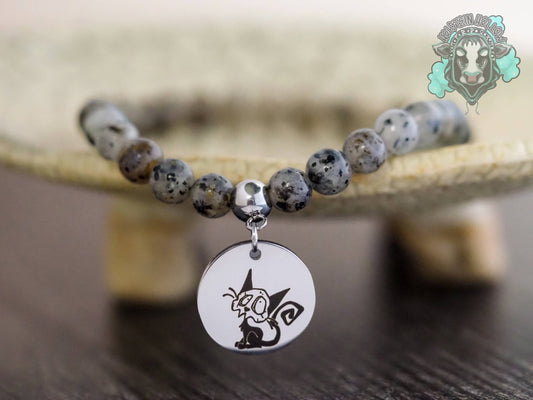Skull Kitty Stretch Bracelet
