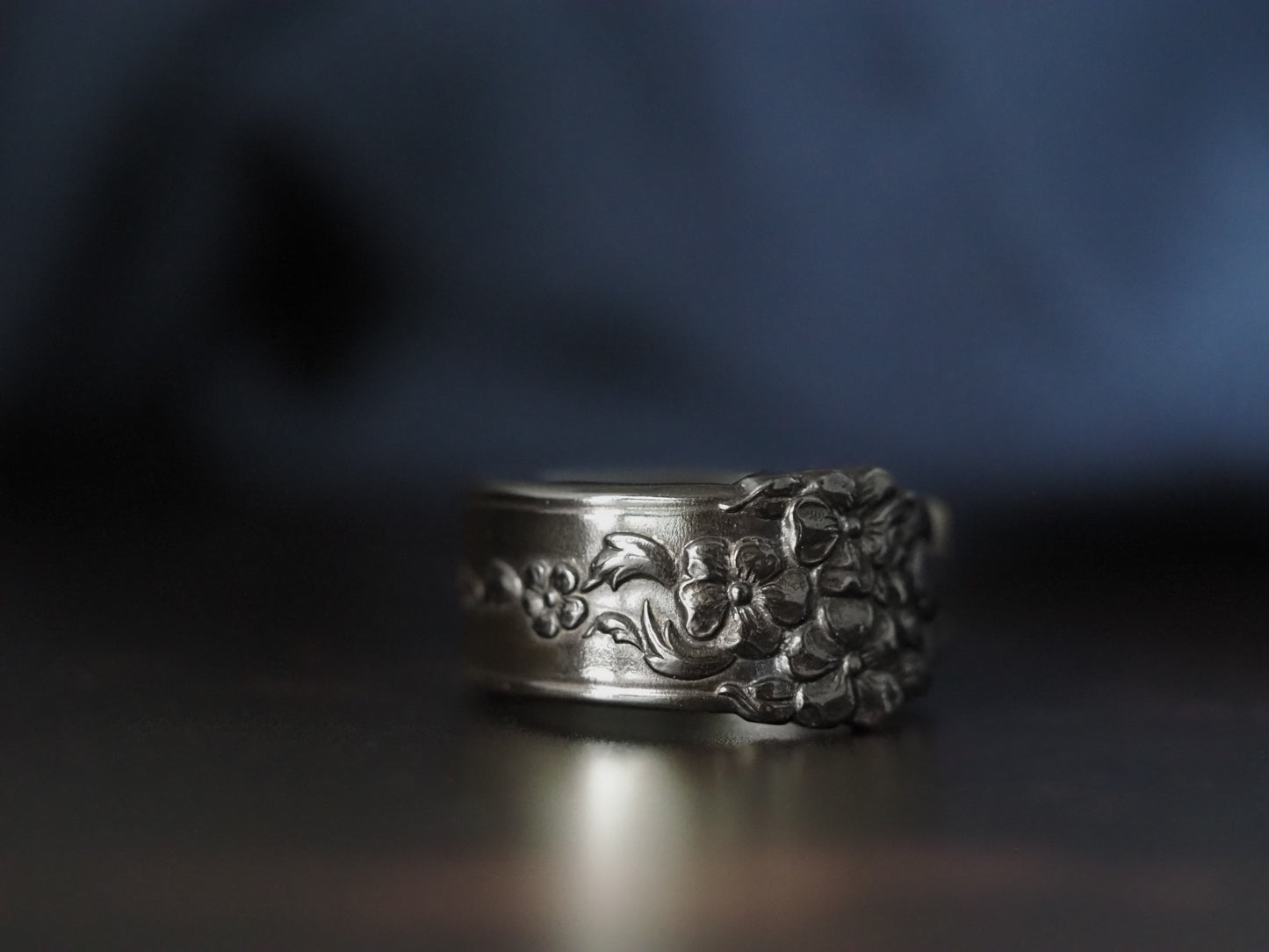 1949 Moss Rose Spoon Ring