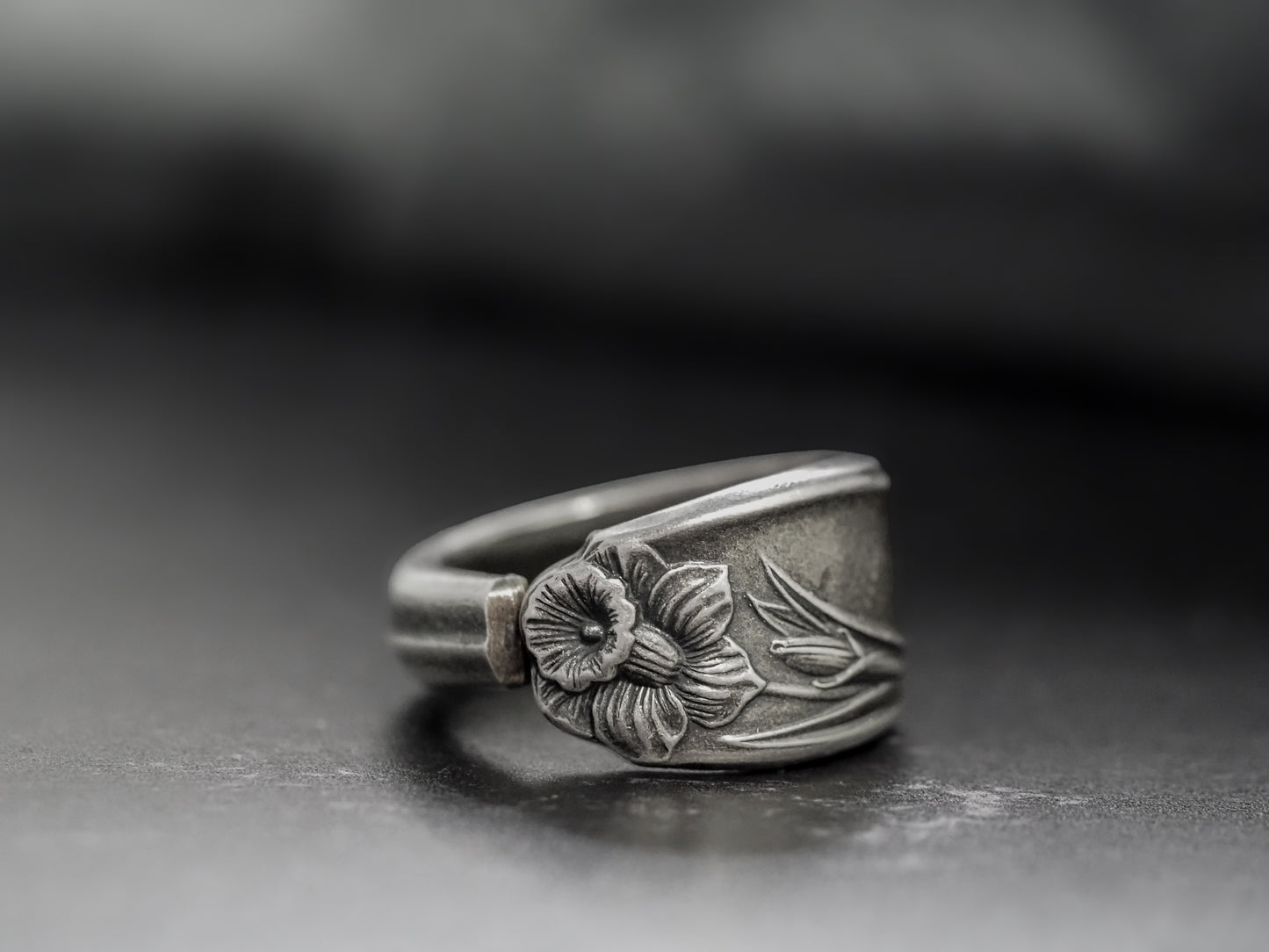 1950 Daffodil Spoon Ring