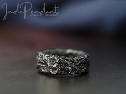 1970 Love Precious Flower Spoon Ring