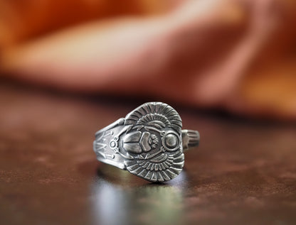 Scarab Spoon Ring