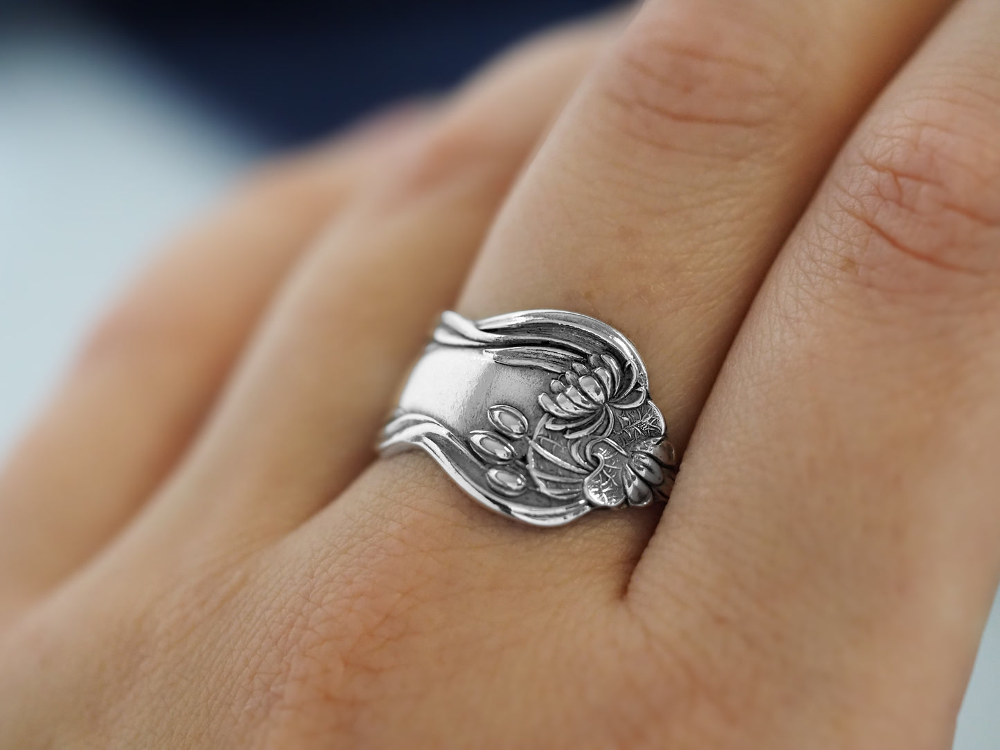 Water Lily Spoon Ring