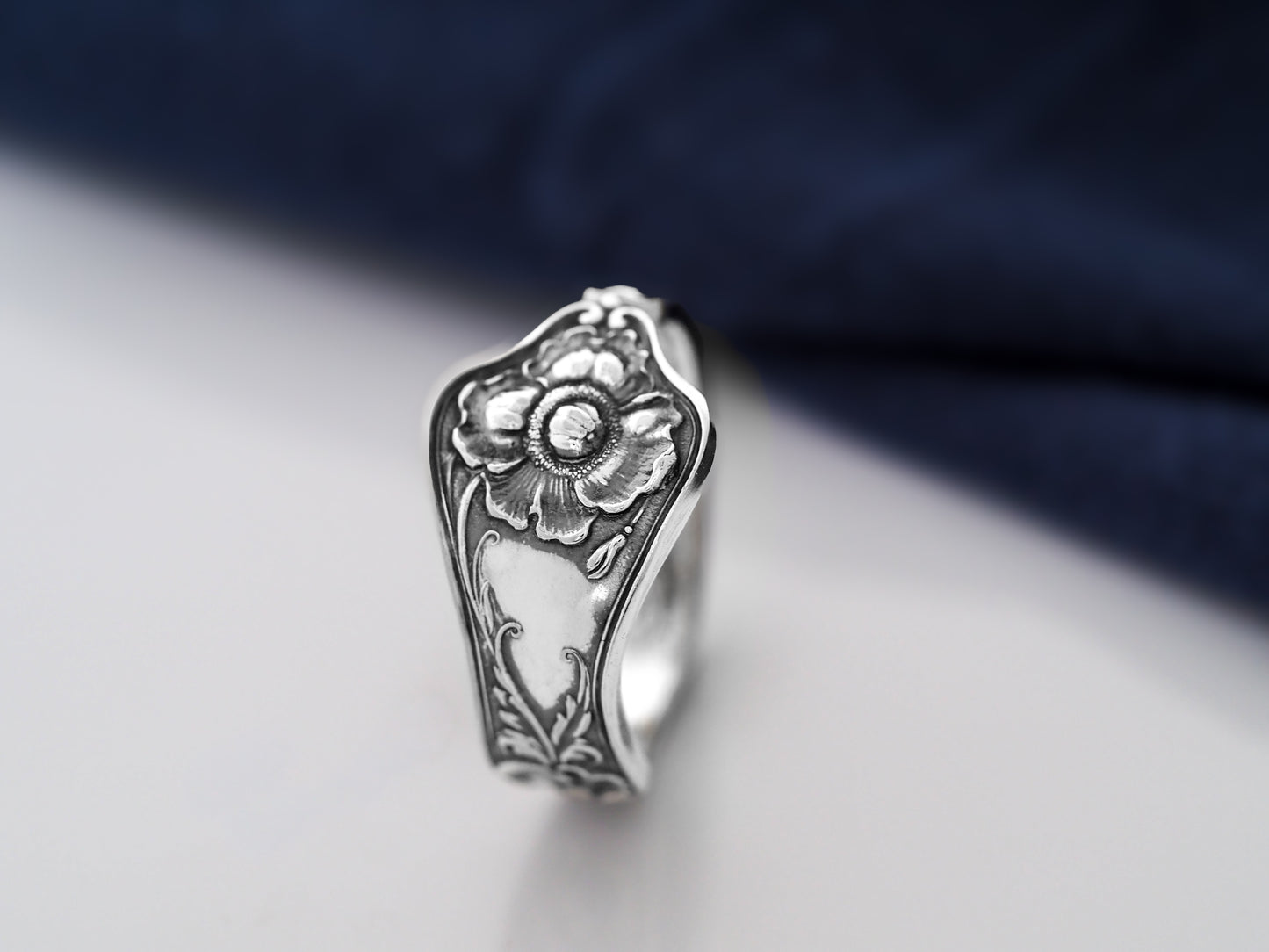 Poppy Bloom Spoon Ring