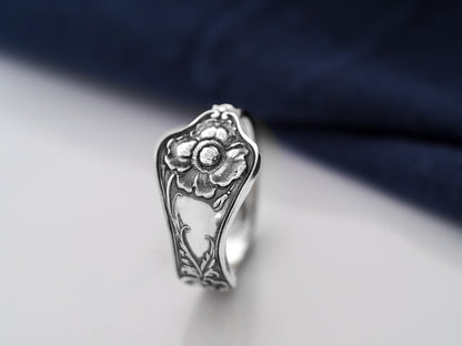 Poppy Bloom Spoon Ring