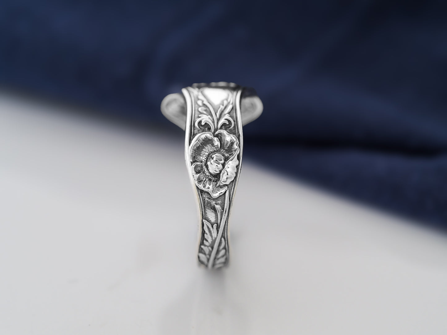 Poppy Bloom Spoon Ring