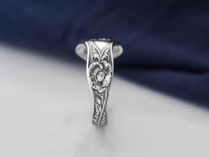 Poppy Bloom Spoon Ring