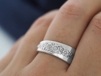 Dainty Rose Spoon Ring