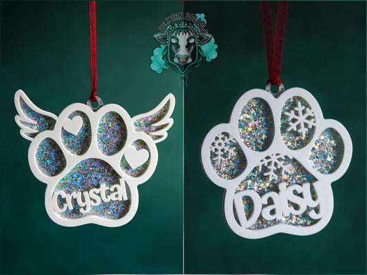 Paw Print Ornament