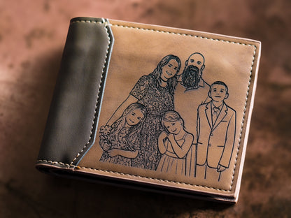 Personalized Engraved PU Leather Wallets