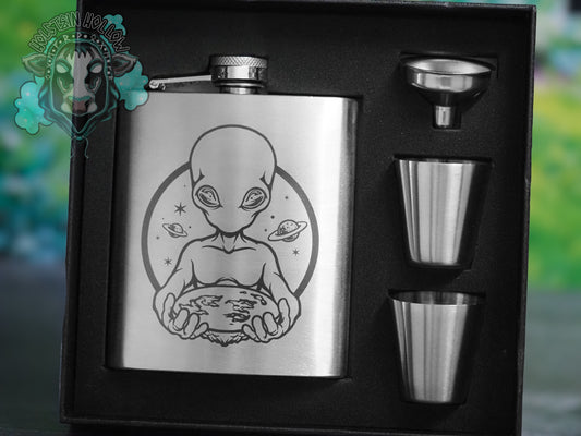 Flat Earth Flask Set