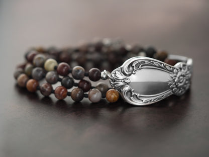 Vintage Silverware Triple Wrap Bracelet